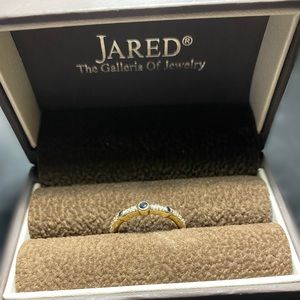 Natural Sapphire & 10k Yellow Gold